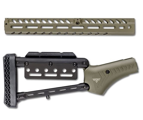Zestaw Ranger Point M-LOK oferuje lekką, wytrzymałą konstrukcję z regulowanym kolbą i ergonomicznymi uchwytami, idealny dla karabinów Rossi 92, Heritage i Citadel.